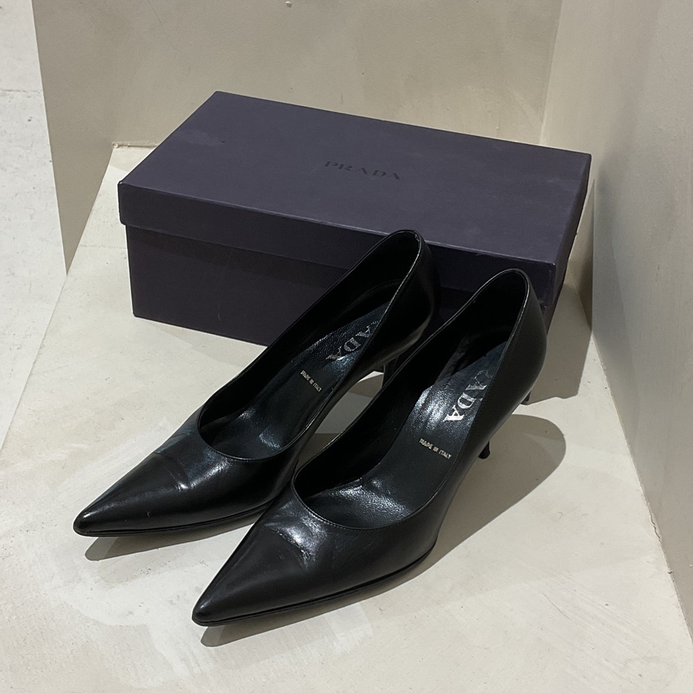 Prada Classic Black Women's Heels - Picture 1 of 5